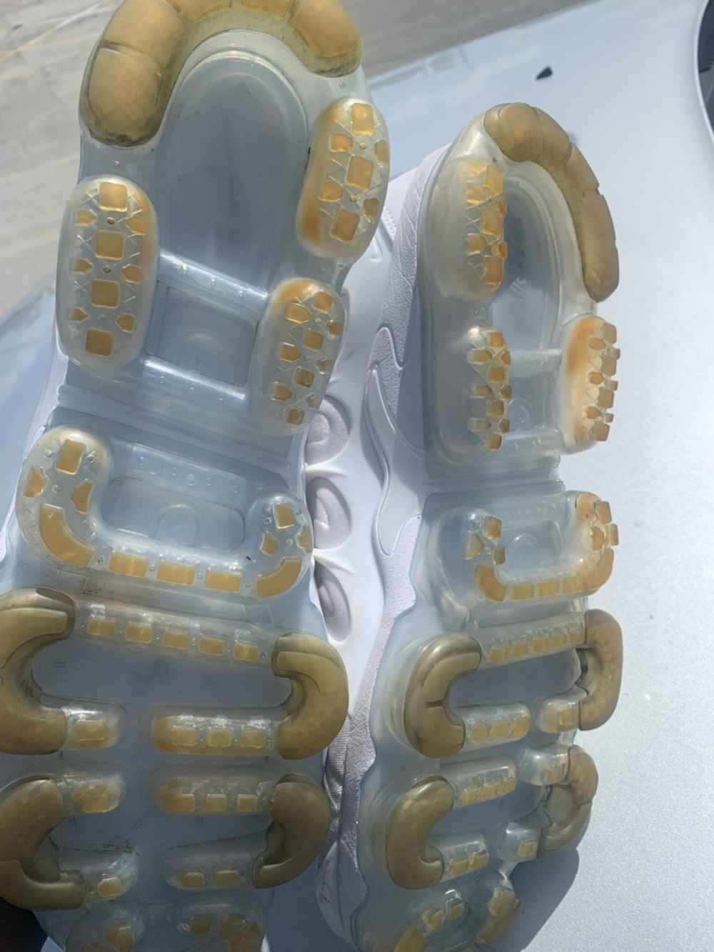 Nike White Air Vapormax Plus Lightweight Sneakers - Picture 5 of 8